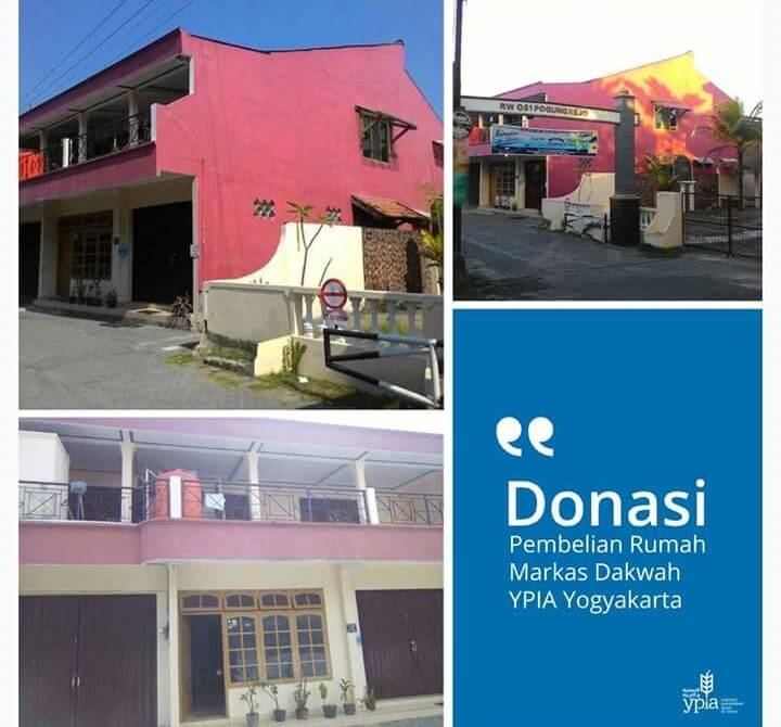 Donasi Pembelian Markas Dakwah YPIA Yogyakarta