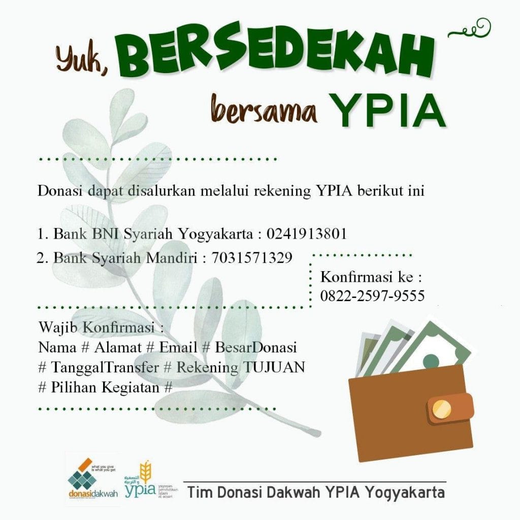 Yuk, Bersedekah bersama YPIA