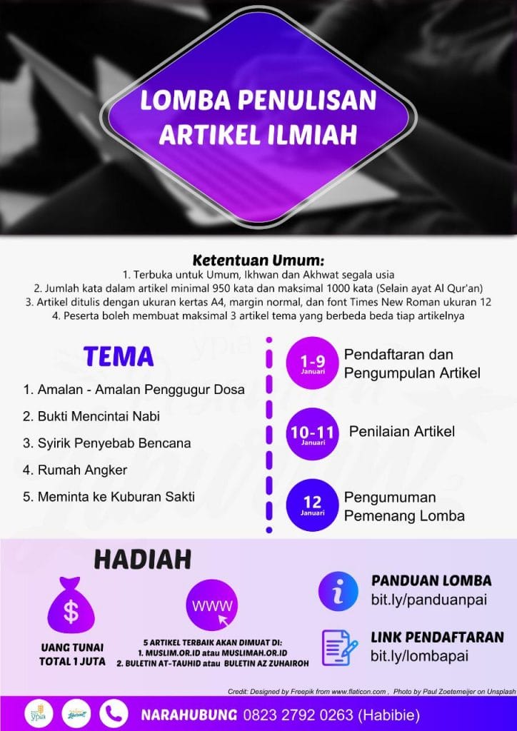 LOMBA PENULISAN ARTIKEL ILMIAH PESANTREN LIBURAN YPIA
