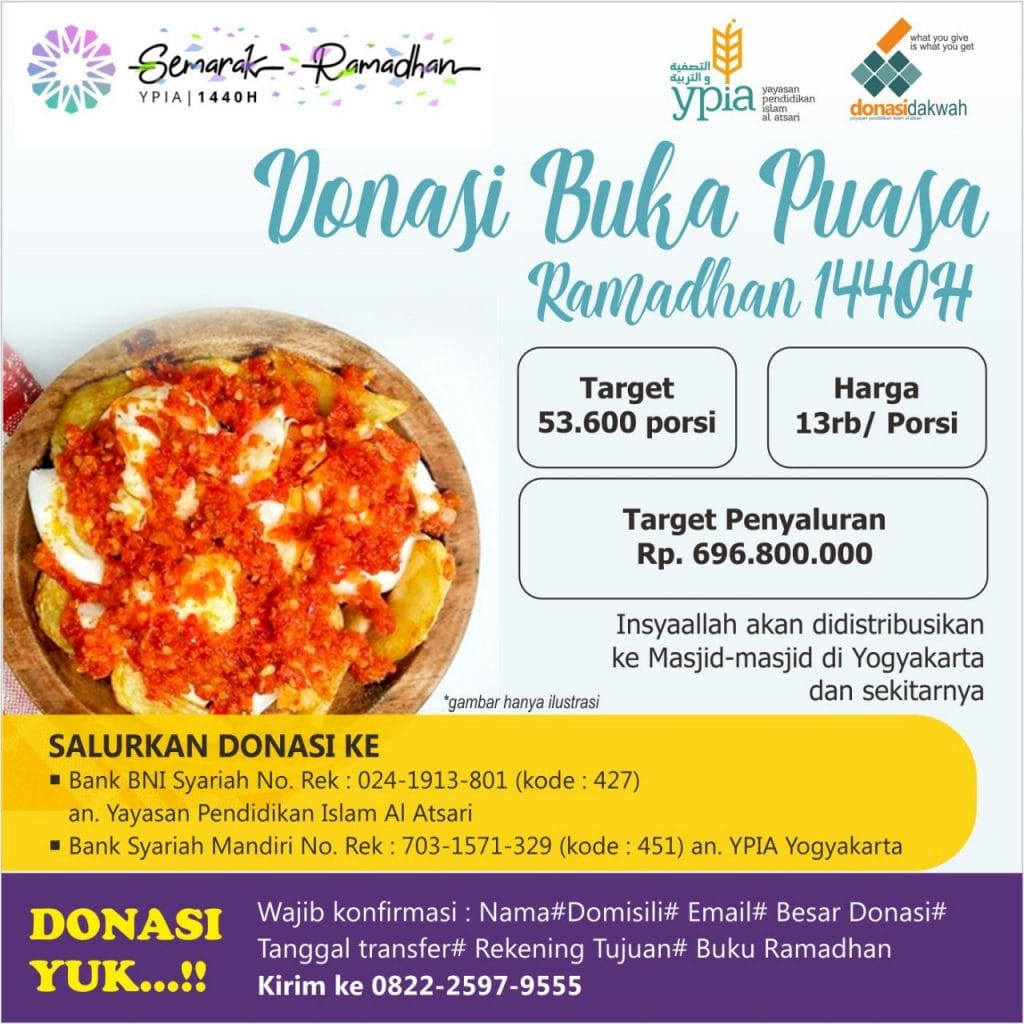 DONASI BUKA PUASA RAMADHAN 1440 H
