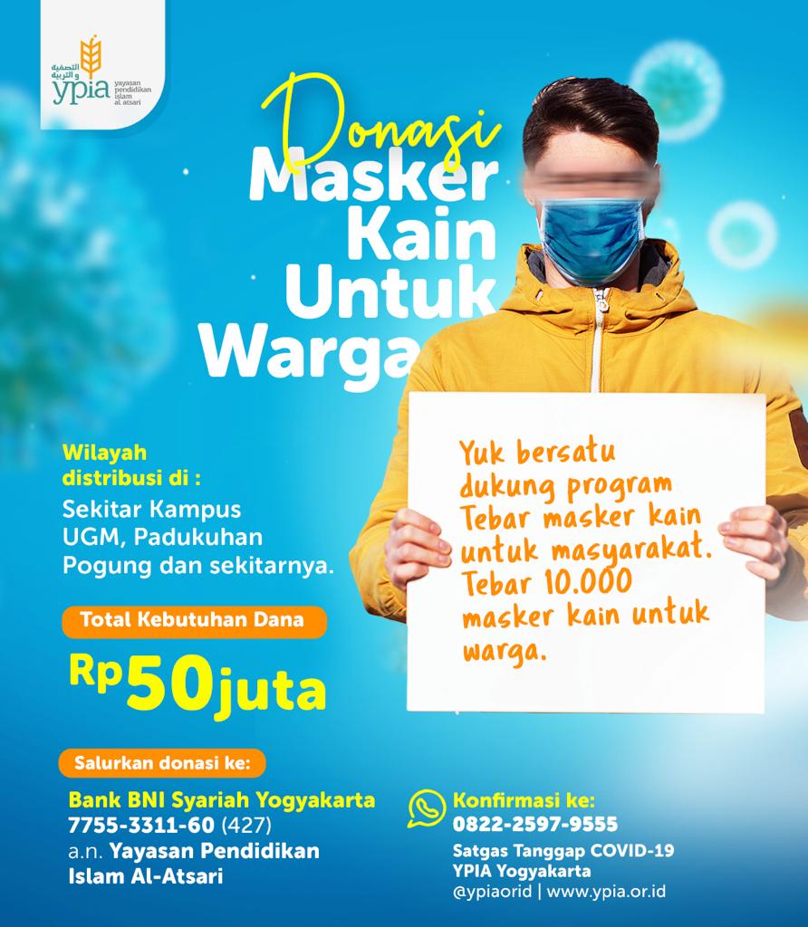 Donasi Masker Kain untuk Warga
