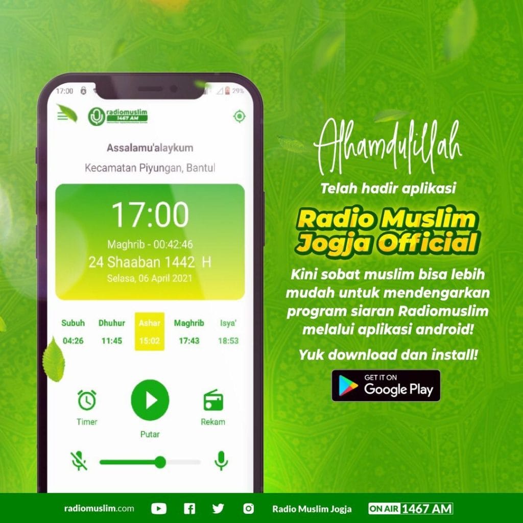 Launching Aplikasi Android “Radio Muslim Jogja Official”