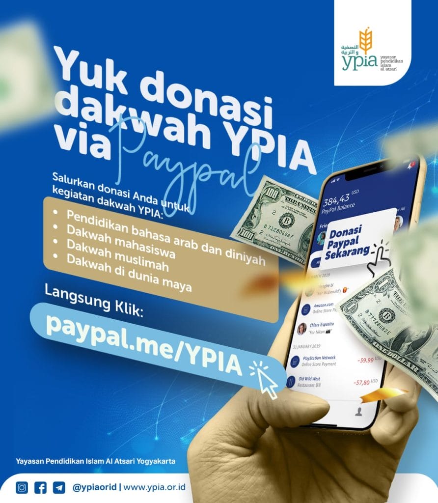 Dimanapun Anda, yuk dukung YPIA melalui Paypal