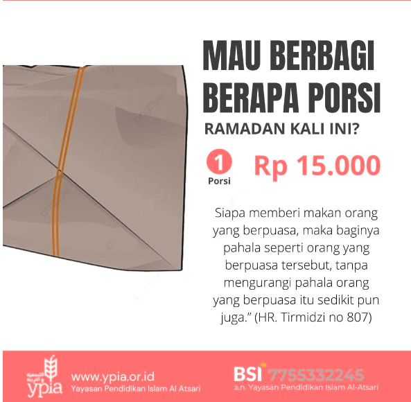 Berbagi Nasi Selama Ramadhan Bersama YPIA