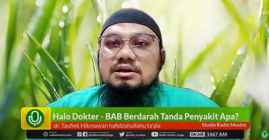 Radio Muslim Jogja mengadakan kajian dengan tema “Program Halo Dokter” yang membahas topik “BAB Berdarah Tanda Penyakit Apa?”.